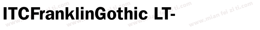 ITCFranklinGothic LT字体转换